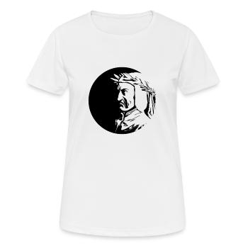 Dante Alighieri - Frauen T-Shirt atmungsaktiv - Weiß - Vorne - AI Model Female 172 dark (172cm)