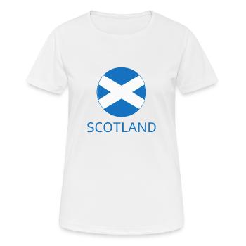 Schottland - Frauen T-Shirt atmungsaktiv - Weiß - Vorne - AI Model Female 172 dark (172cm)