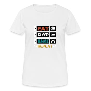 Gamer - Women's Breathable T-Shirt - white - Front - AI Model Female 172 dark (172cm)