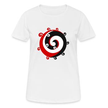 Maori Koru Maori Flagge Tribal Tattoo Geschenkidee - Frauen T-Shirt atmungsaktiv - Weiß - Vorne - AI Model Female 172 dark (172cm)