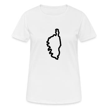 Korsika - Korsika - Frauen T-Shirt atmungsaktiv - Weiß - Vorne - AI Model Female 172 dark (172cm)