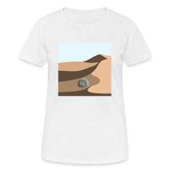 Dune - T-shirt respirant Femme - blanc - Devant - AI Model Female 172 dark (172cm)