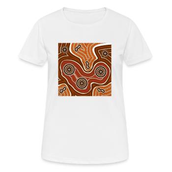 3 Gleiche und andere - Frauen T-Shirt atmungsaktiv - Weiß - Vorne - AI Model Female 172 dark (172cm)