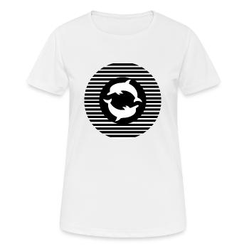 Dolphin dolphins - Women's Breathable T-Shirt - white - Front - AI Model Female 172 dark (172cm)