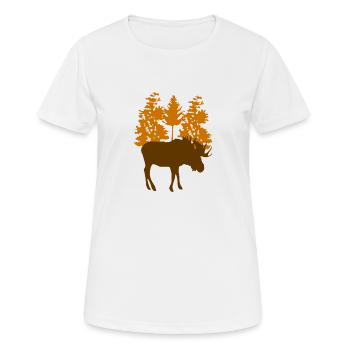 Moose - Women's Breathable T-Shirt - white - Front - AI Model Female 172 dark (172cm)