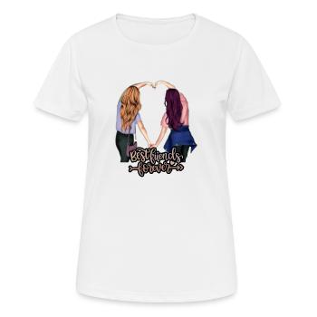 Beste Freundinnen - Frauen T-Shirt atmungsaktiv - Weiß - Vorne - AI Model Female 172 dark (172cm)