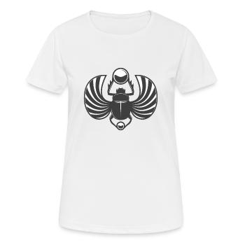 Scarabée de vie - Egypte antique - T-shirt respirant Femme - blanc - Devant - AI Model Female 172 dark (172cm)