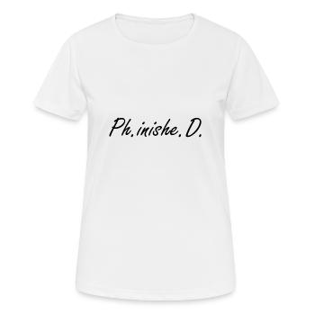 Graduation PhD student - Women's Breathable T-Shirt - white - Front - AI Model Female 172 dark (172cm)