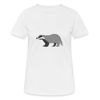 Badger *** blank - Women's Breathable T-Shirt - white - Front - AI Model Female 172 dark (172cm)