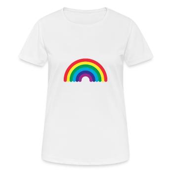 PRIDE - Rainbow - Women's Breathable T-Shirt - white - Front - AI Model Female 172 dark (172cm)