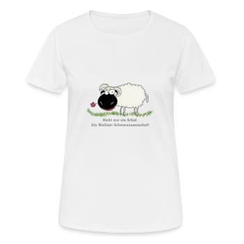 Schwarznasenschaf - Frauen T-Shirt atmungsaktiv - Weiß - Vorne - AI Model Female 172 dark (172cm)