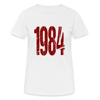 1984 Protest Demo Design - Frauen T-Shirt atmungsaktiv - Weiß - Vorne - AI Model Female 172 dark (172cm)