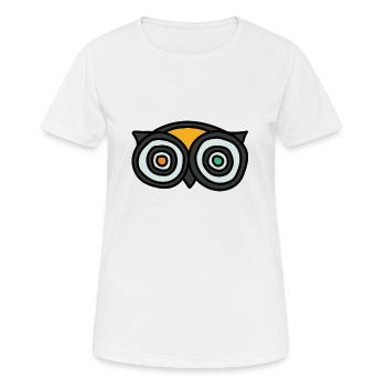 Owls eyes - Women's Breathable T-Shirt - white - Front - AI Model Female 172 dark (172cm)