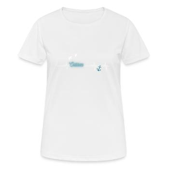Ancre de la mer Baltique - T-shirt respirant Femme - blanc - Devant - AI Model Female 172 dark (172cm)