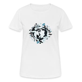 Japanische Kunst - Gürteltier - Frauen T-Shirt atmungsaktiv - Weiß - Vorne - AI Model Female 172 dark (172cm)