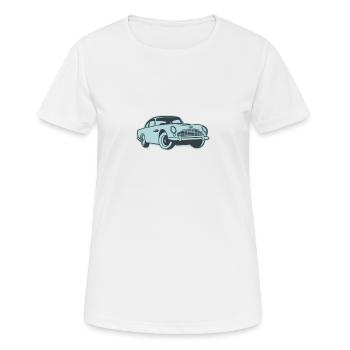 Voiture de sport - T-shirt respirant Femme - blanc - Devant - AI Model Female 172 dark (172cm)