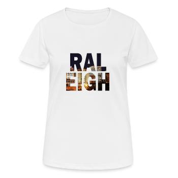 Raleigh North Carolina - Women's Breathable T-Shirt - white - Front - AI Model Female 172 dark (172cm)