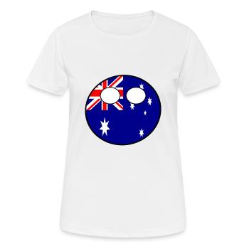 Countryball Country Ball Country Home Australia - Women's Breathable T-Shirt - white - Front - AI Model Female 172 dark (172cm)