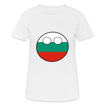 Countryball pays Patrie Bulgarie - T-shirt respirant Femme - blanc - Devant - AI Model Female 172 dark (172cm)