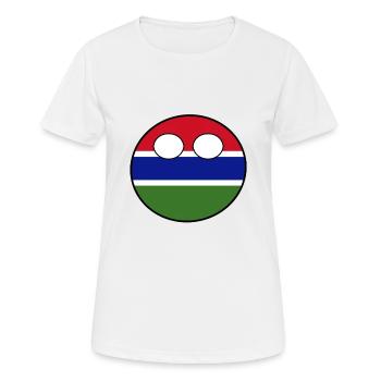 Countryball Country Home Gambia - Women's Breathable T-Shirt - white - Front - AI Model Female 172 dark (172cm)