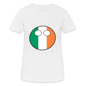 Countryball pays Patrie Irlande - T-shirt respirant Femme - blanc - Devant - AI Model Female 172 dark (172cm)