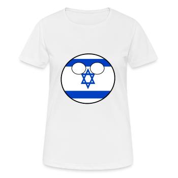 Countryball pays Patrie Israël - T-shirt respirant Femme - blanc - Devant - AI Model Female 172 dark (172cm)