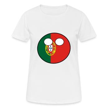 Countryball Country Home Portugal - Women's Breathable T-Shirt - white - Front - AI Model Female 172 dark (172cm)