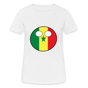 Countryball Country Home Senegal - Women's Breathable T-Shirt - white - Front - AI Model Female 172 dark (172cm)