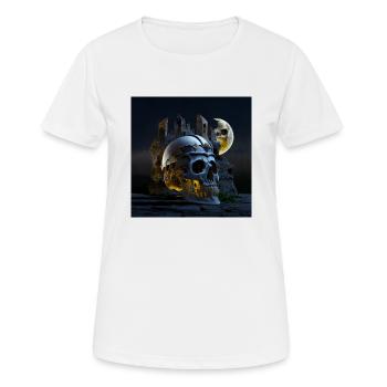 Night knight meltyskull - T-shirt respirant Femme - blanc - Devant - AI Model Female 172 dark (172cm)