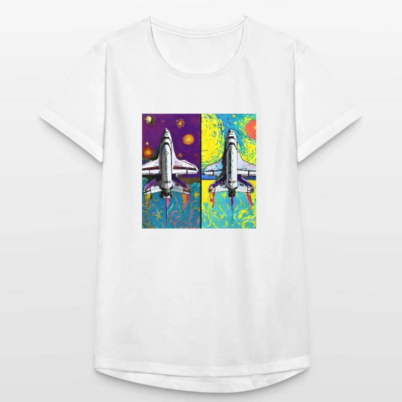 Space Shuttle Van Gogh Women's Breathable T-Shirt