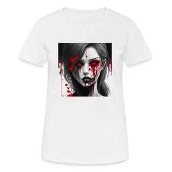 Zombie Lady. - Women's Breathable T-Shirt - white - Front - AI Model Female 172 dark (172cm)