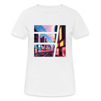 Asia City - Women's Breathable T-Shirt - white - Front - AI Model Female 172 dark (172cm)