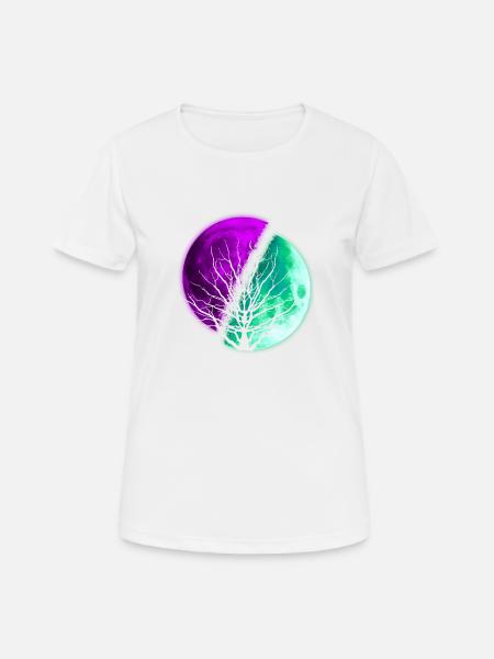 Moon - Women's Breathable T-Shirt - white