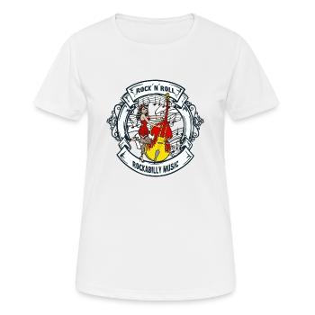 Rockabilly Music - Rock ́n ́Roll - Women's Breathable T-Shirt - white - Front - AI Model Female 172 dark (172cm)