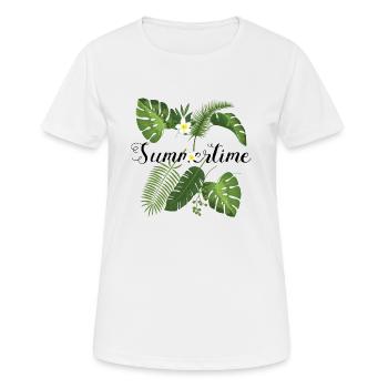 Summertime Printemps Printemps - T-shirt respirant Femme - blanc - Devant - AI Model Female 172 dark (172cm)