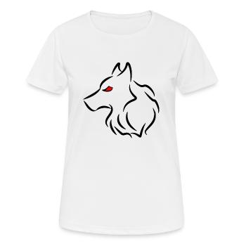 The wolf - Women's Breathable T-Shirt - white - Front - AI Model Female 172 dark (172cm)