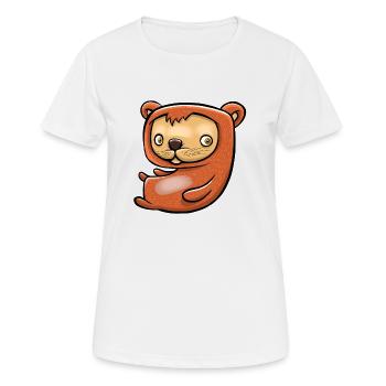 Heureux petit hamster - T-shirt respirant Femme - blanc - Devant - AI Model Female 172 dark (172cm)