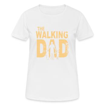 Le père qui marche - T-shirt respirant Femme - blanc - Devant - AI Model Female 172 dark (172cm)
