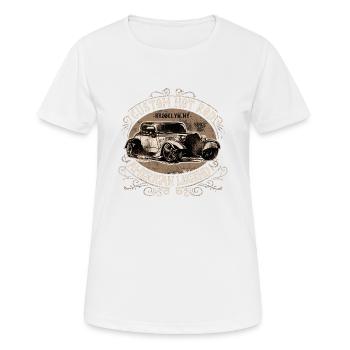 Hot Rod personnalisé américain - T-shirt respirant Femme - blanc - Devant - AI Model Female 172 dark (172cm)