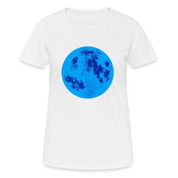 Lune bleue - T-shirt respirant Femme - blanc - Devant - AI Model Female 172 dark (172cm)