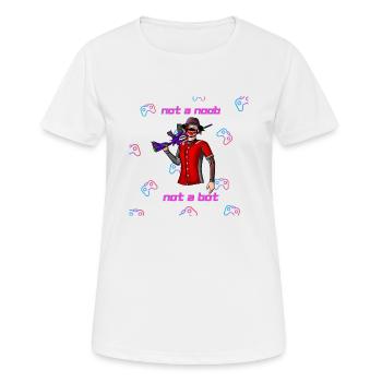 Gamer - T-shirt respirant Femme - blanc - Devant - AI Model Female 172 dark (172cm)