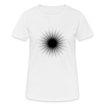 Sonne · Sun · Symbole · Formen - Frauen T-Shirt atmungsaktiv - Weiß - Vorne - AI Model Female 172 dark (172cm)