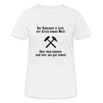 Der Ruhrpott! - Frauen T-Shirt atmungsaktiv - Weiß - Vorne - AI Model Female 172 dark (172cm)