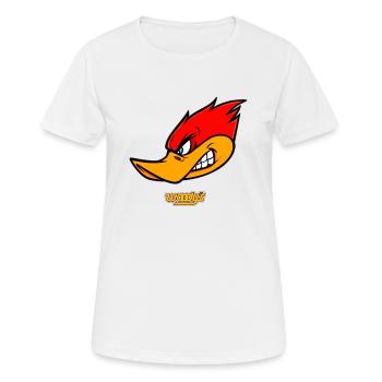 conception drôle - T-shirt respirant Femme - blanc - Devant - AI Model Female 172 dark (172cm)