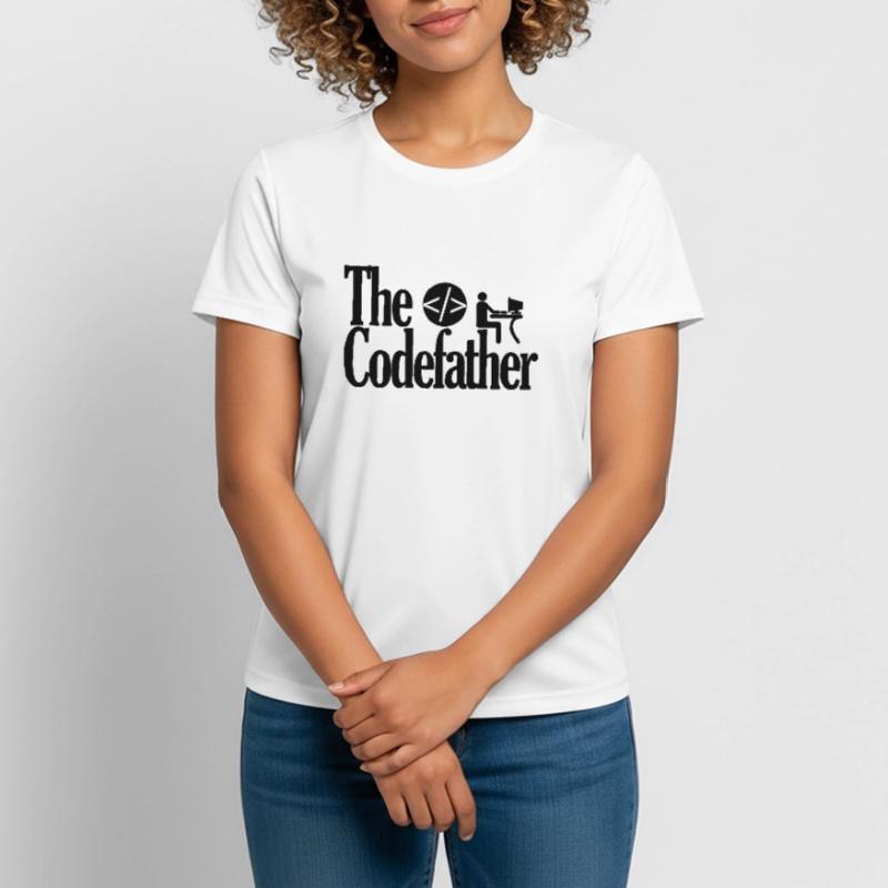 The Codefather Coding Programmer Godfather Parrain T-shirt respirant Femme