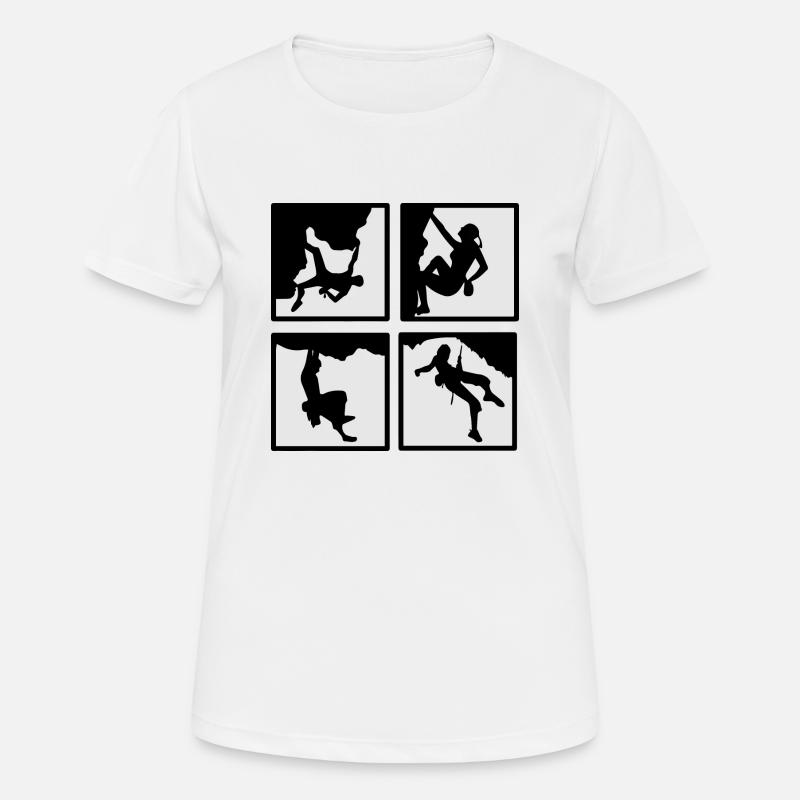 Climbing - Women's Breathable T-Shirt - white