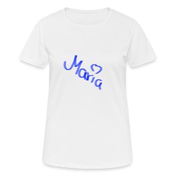 Maria - T-shirt respirant Femme - blanc - Devant - AI Model Female 172 dark (172cm)
