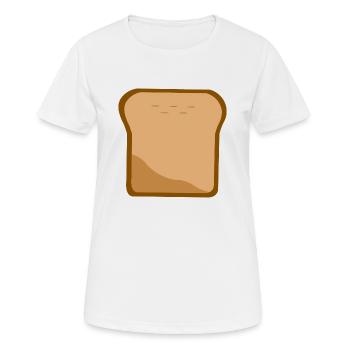 Toast - Frauen T-Shirt atmungsaktiv - Weiß - Vorne - AI Model Female 172 dark (172cm)