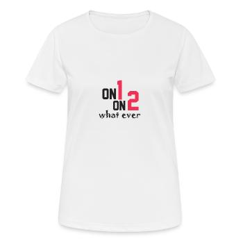 Salsa - Frauen T-Shirt atmungsaktiv - Weiß - Vorne - AI Model Female 172 dark (172cm)