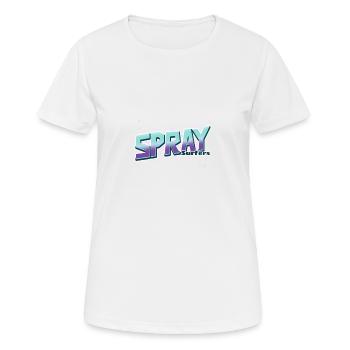 Graffiti and Spray Surfers - Women's Breathable T-Shirt - white - Front - AI Model Female 172 dark (172cm)